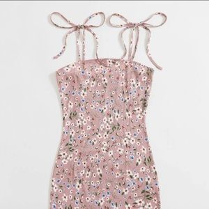 Floral print sift dress